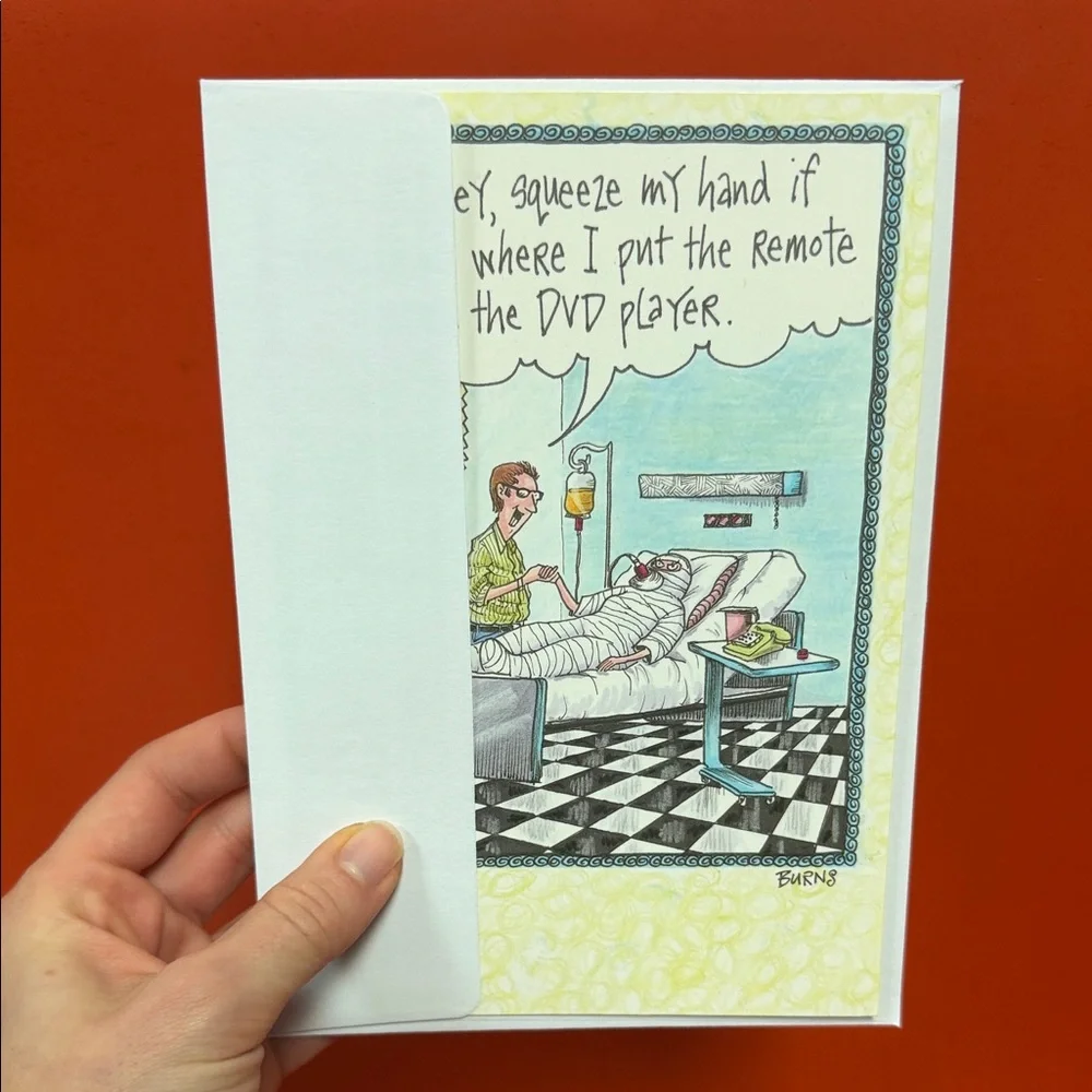 Not so Humorous Get Well Soon Card